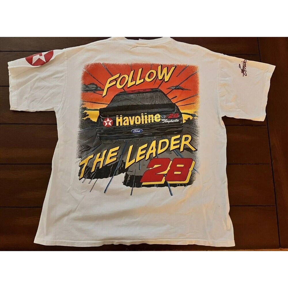 Nascar Ernie Irvan In Your Face Follow The Leader Shirt 1996 Single Stitch XL